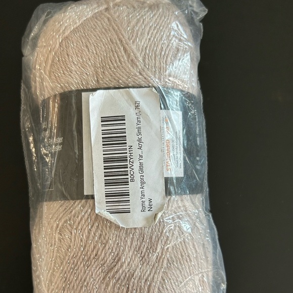Rome Yarn Angora Glitter Color 762 New 1 Skein - Picture 2 of 8